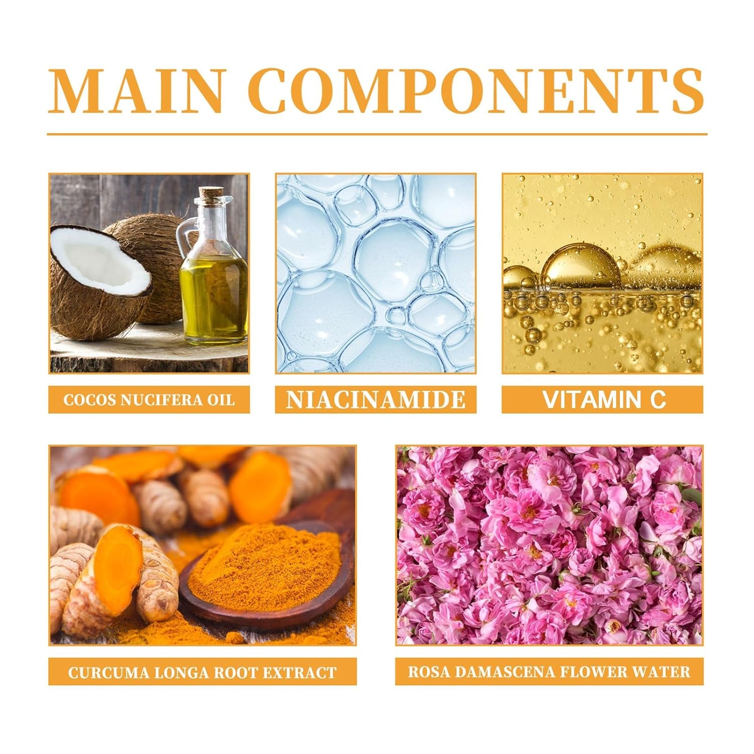 Turmeric Acid Foaming for Deep Cleansing, Hydrating and  Skincare Facials Wash Suitable for All Skin types 1PCS (1)