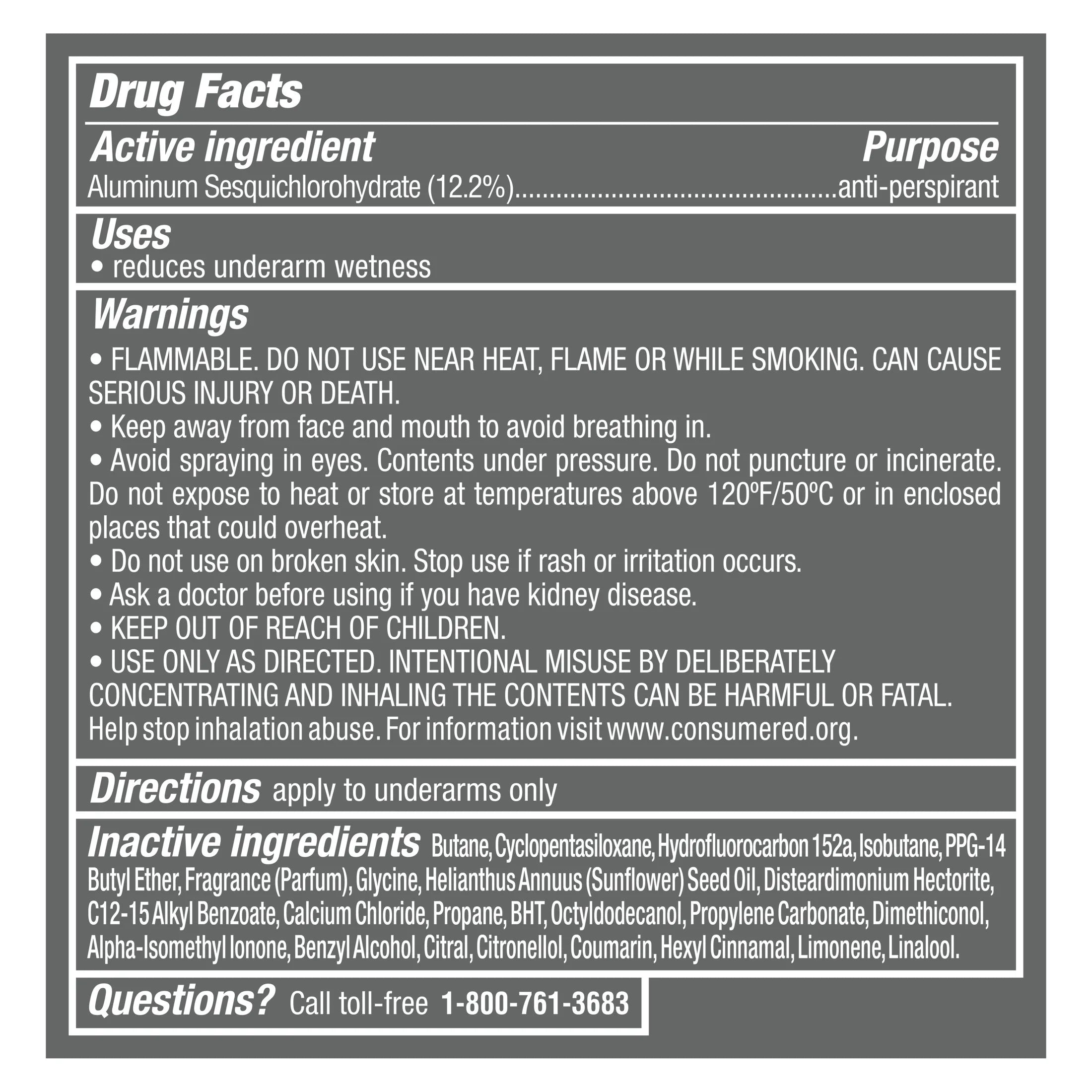 Stain Defense Long Lasting Men'S Antiperspirant Deodorant Dry Spray, Clean, 3.8 Oz