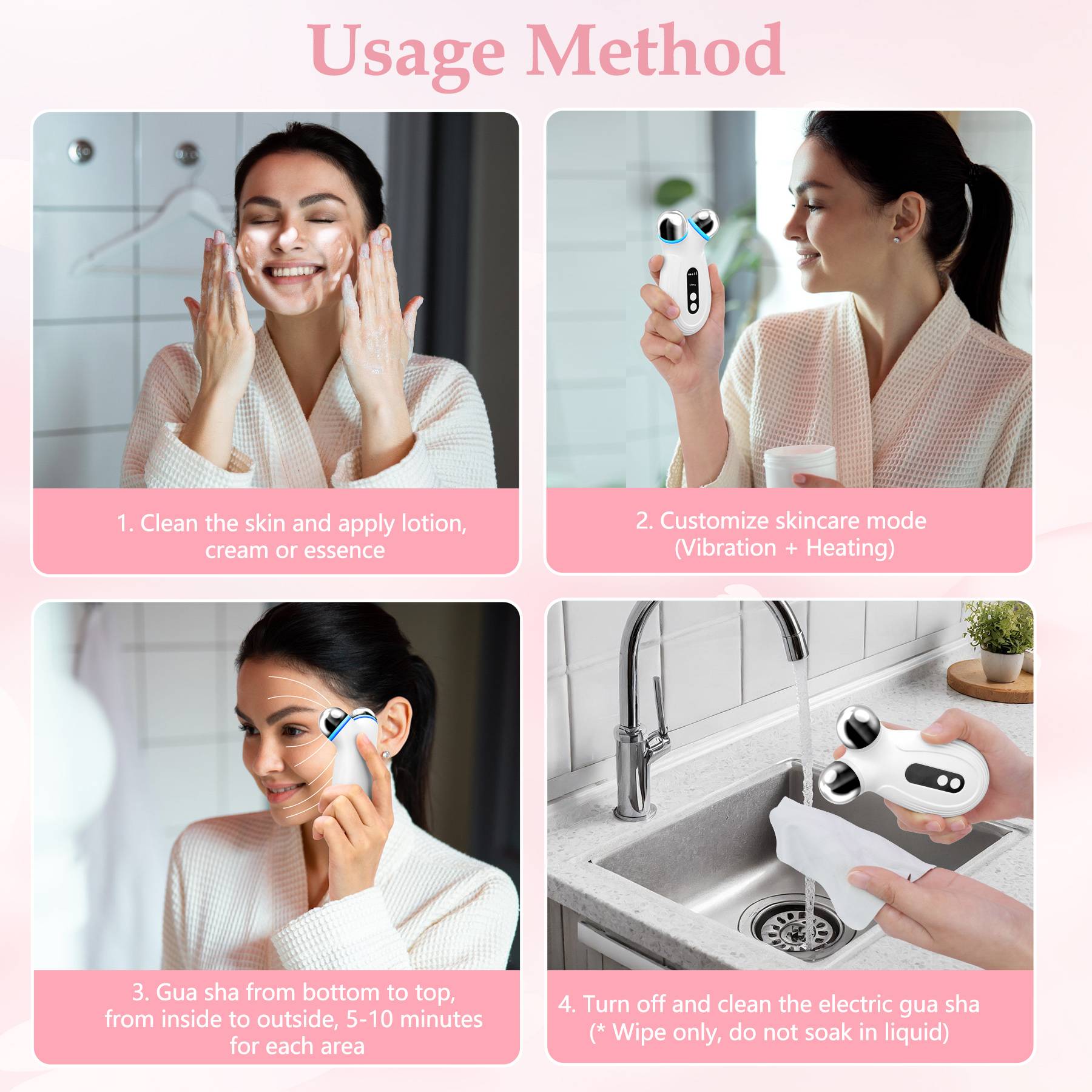 Transform Your Skin with Our Microcurrent Facial Device: Fight Aging and Wrinkles While Maximizing Skin Care Absorption!