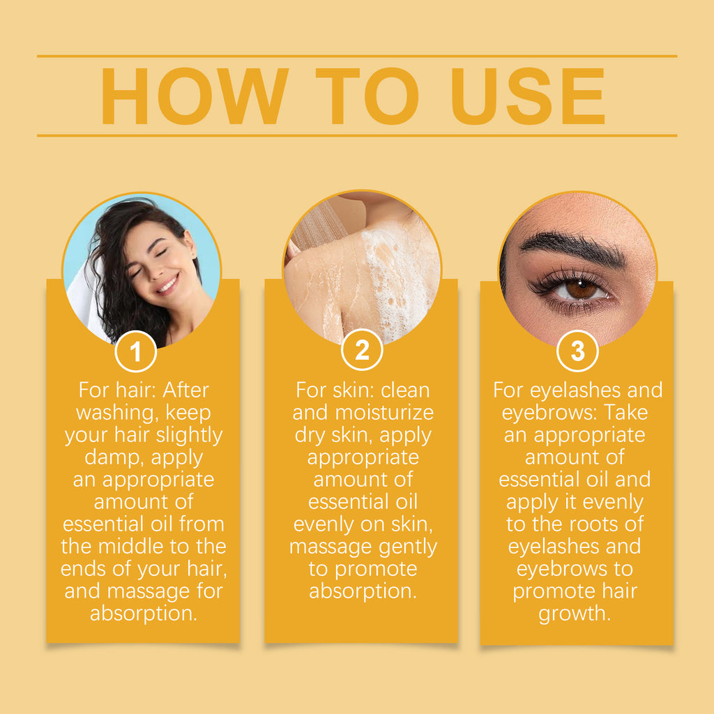 OUHOE Organic Castor Oil: Moisturizes and Hydrates Hair, Eyebrows, Skin, and Body with Multi-Effect Care for Gentle Massage.