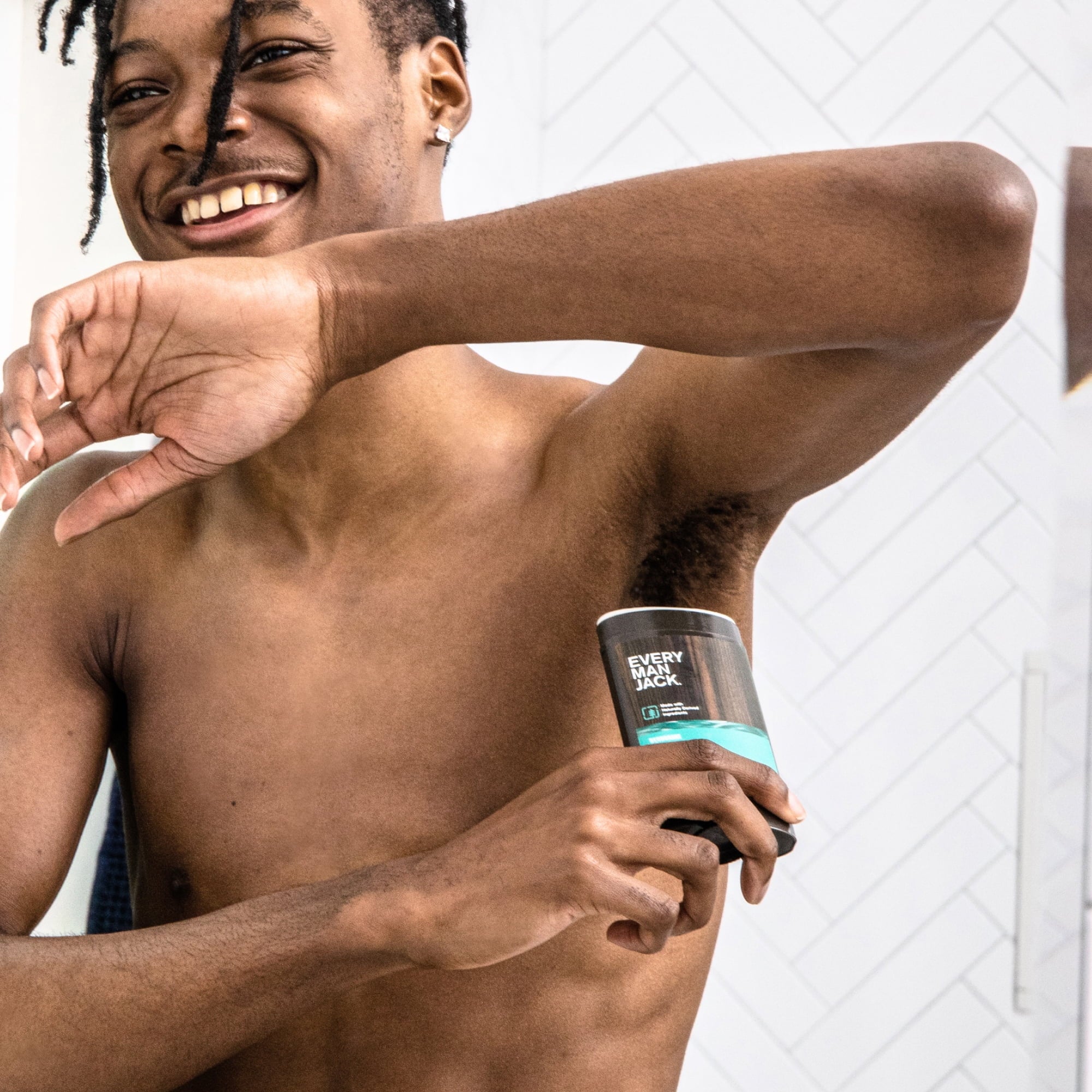 Aluminum Free Deodorant for Men, Sea Salt, Twin Pack, 3Oz Each