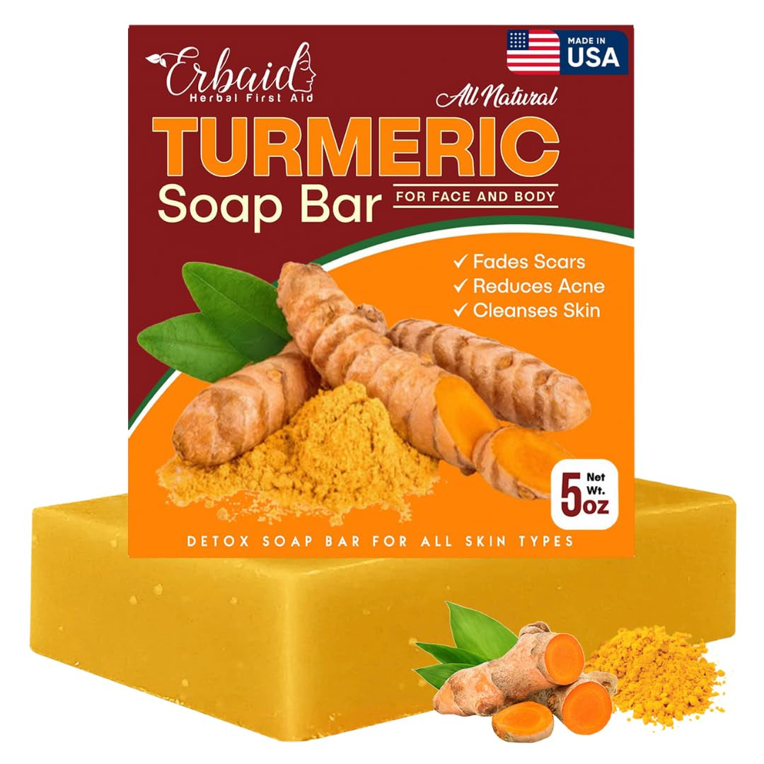 Illuminate Your Skin with Our Natural Turmeric Soap Bar – Perfect for Face & Body, Fades Dark Spots, and Hydrates for a Radiant Glow!