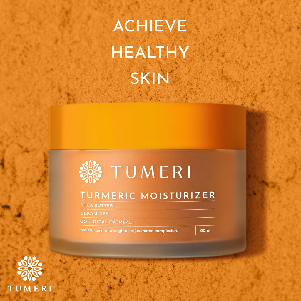 Nourishing Turmeric Moisturizer Cream for Face and Body - Hydrating and Revitalizing Formula with Shea Butter and Colloidal Oatmeal - 60 ml