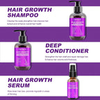 Revitalize Your Hair with Our Ultimate Hair Growth Shampoo and Conditioner Set - Infused with Rosemary, Biotin, Argan, and Castor Oils for Thinning, Damaged, and Curly Hair