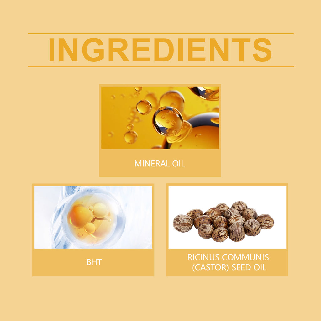 OUHOE Organic Castor Oil: Moisturizes and Hydrates Hair, Eyebrows, Skin, and Body with Multi-Effect Care for Gentle Massage.