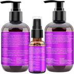 Revitalize Your Hair with Our Ultimate Hair Growth Shampoo and Conditioner Set - Infused with Rosemary, Biotin, Argan, and Castor Oils for Thinning, Damaged, and Curly Hair