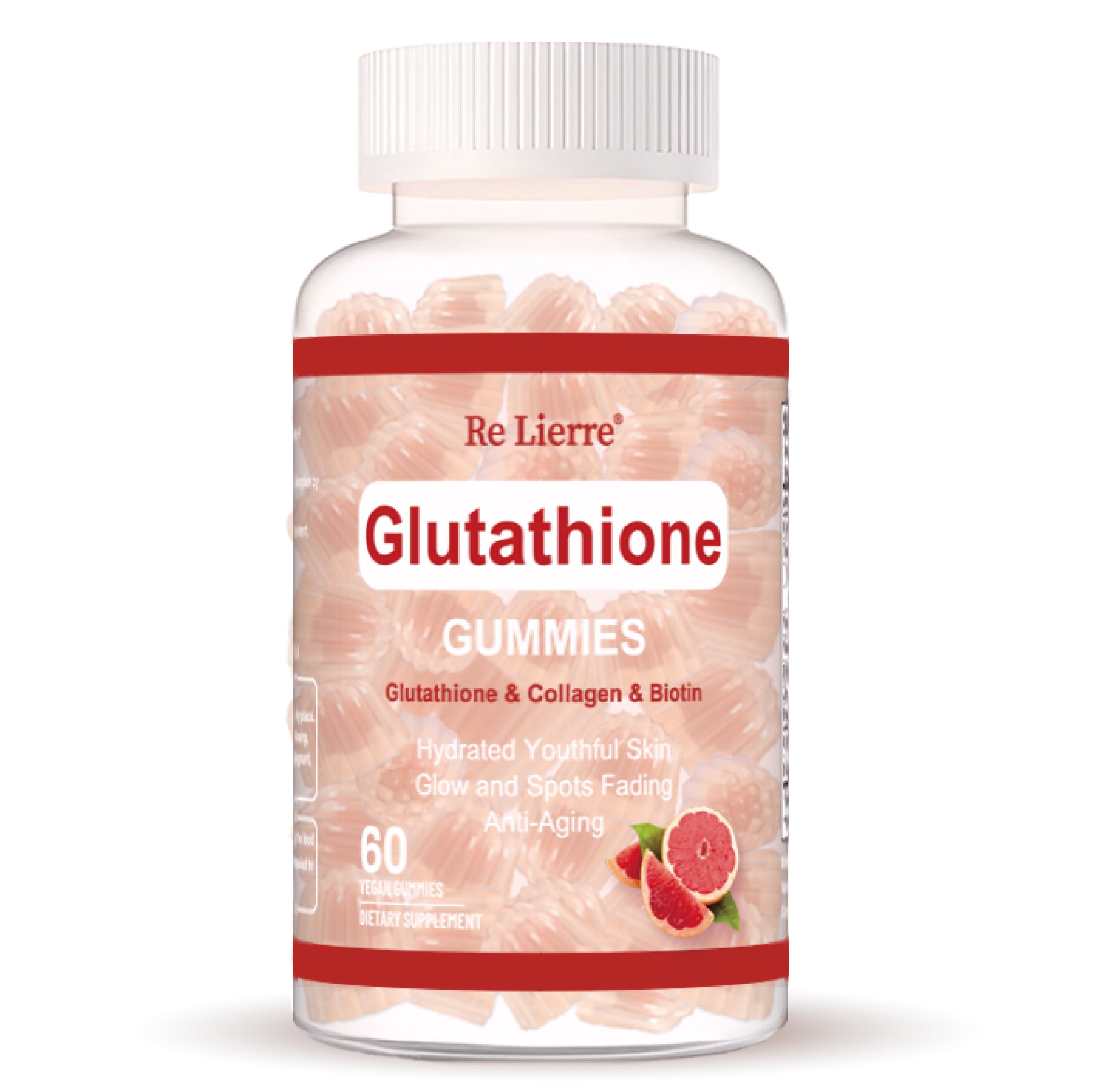 Discover the benefits of our delicious Grapefruit-Flavored Glutathione Collagen Gummies! These tasty gummies combine the power of glutathione and collagen to support your skin's health and promote a youthful glow.