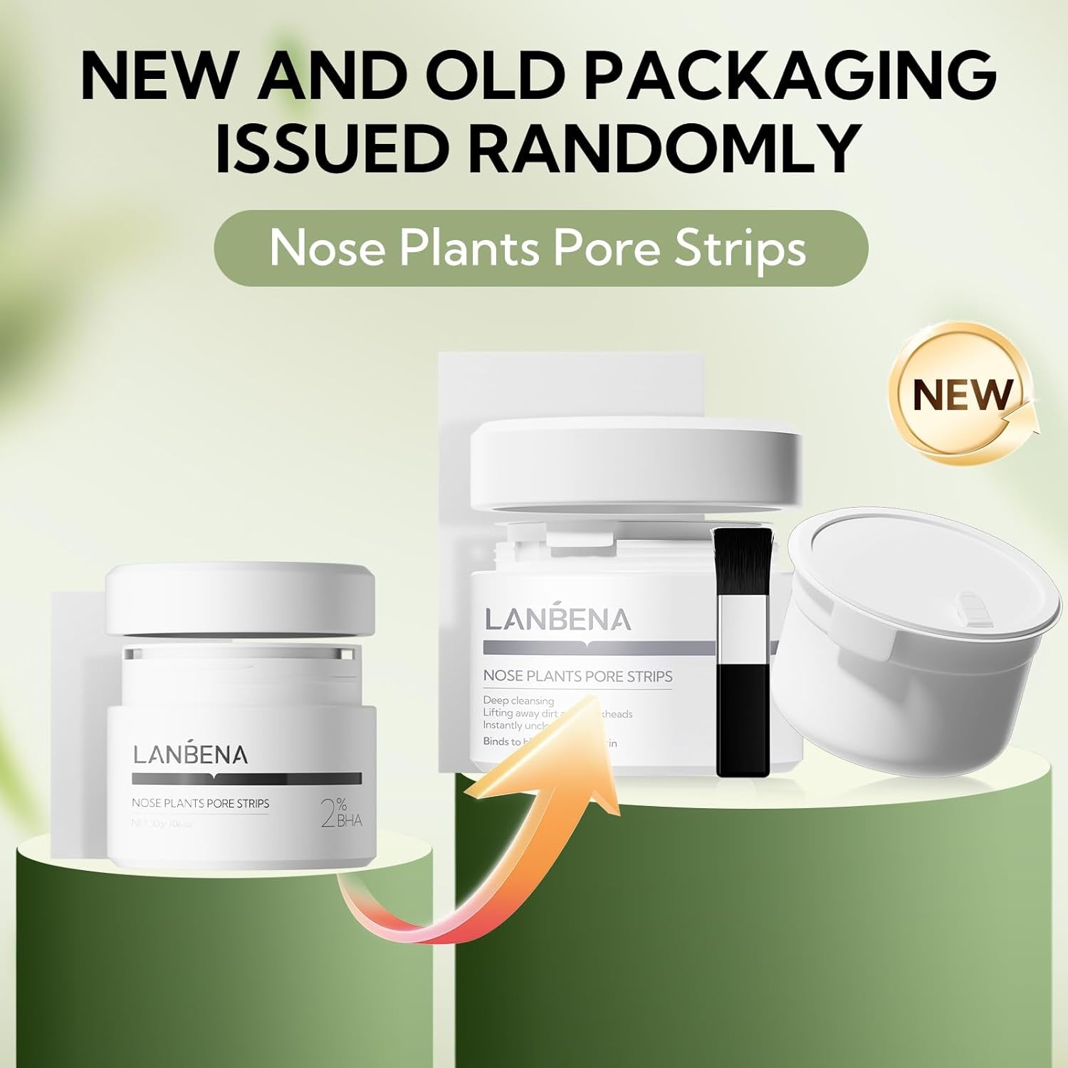 Revitalize Your Skin with LANEBNA Blackhead Remover Nose Pore Strips - 60 Deep Cleansing Strips for All Skin Types