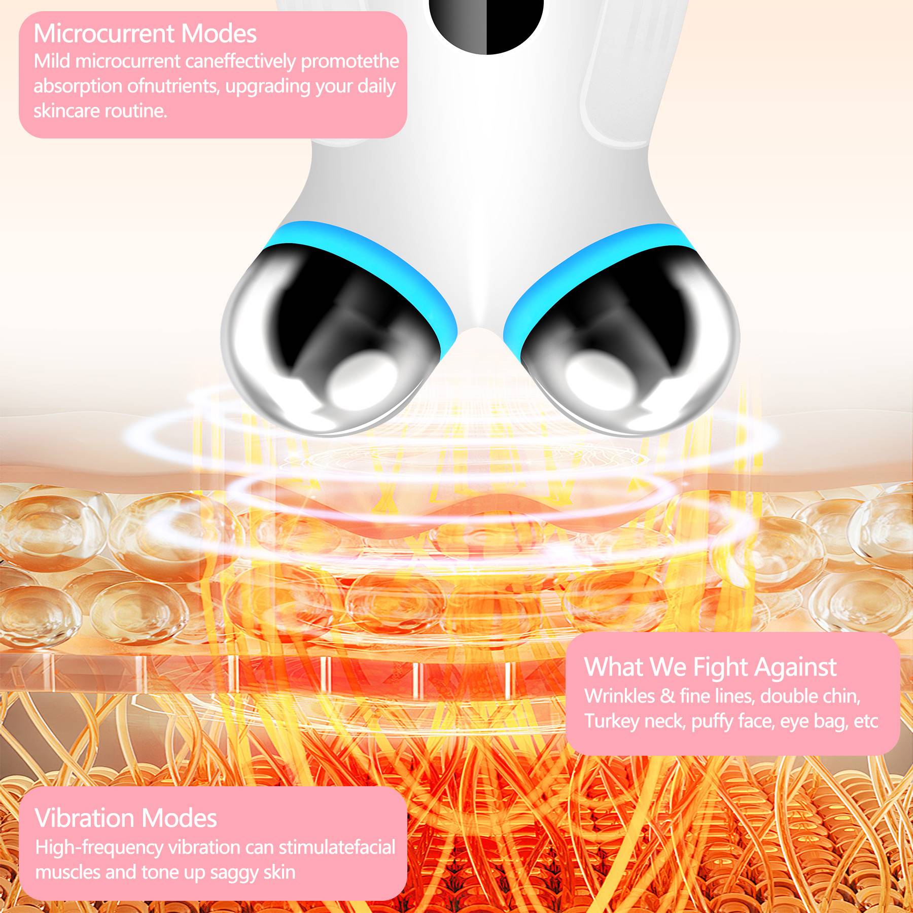 Transform Your Skin with Our Microcurrent Facial Device: Fight Aging and Wrinkles While Maximizing Skin Care Absorption!