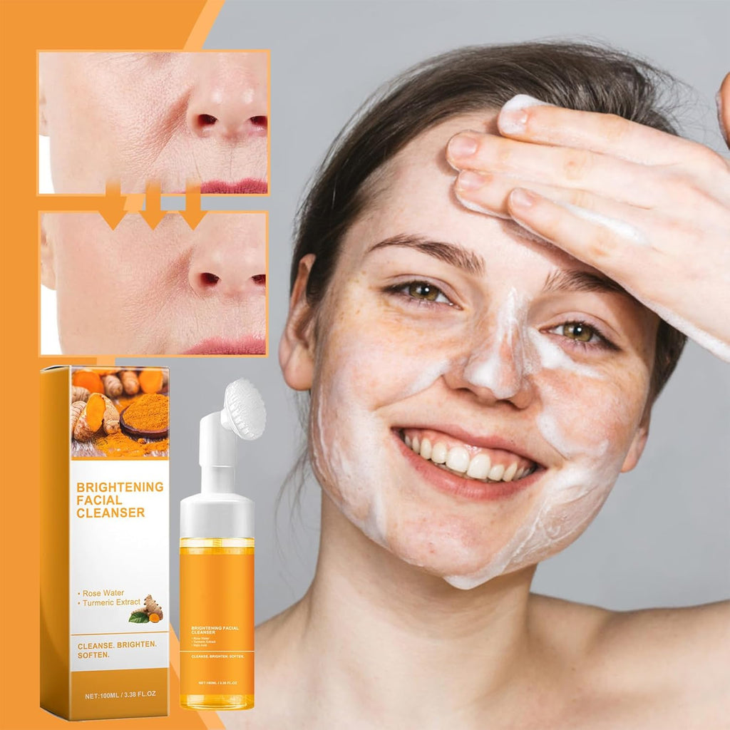 Turmeric Acid Foaming for Deep Cleansing, Hydrating and  Skincare Facials Wash Suitable for All Skin types 1PCS (1)