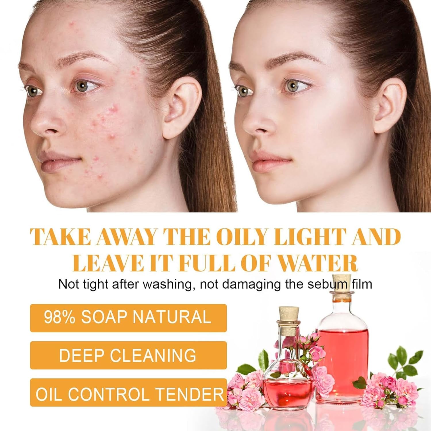 Turmeric Acid Foaming for Deep Cleansing, Hydrating and  Skincare Facials Wash Suitable for All Skin types 1PCS (1)