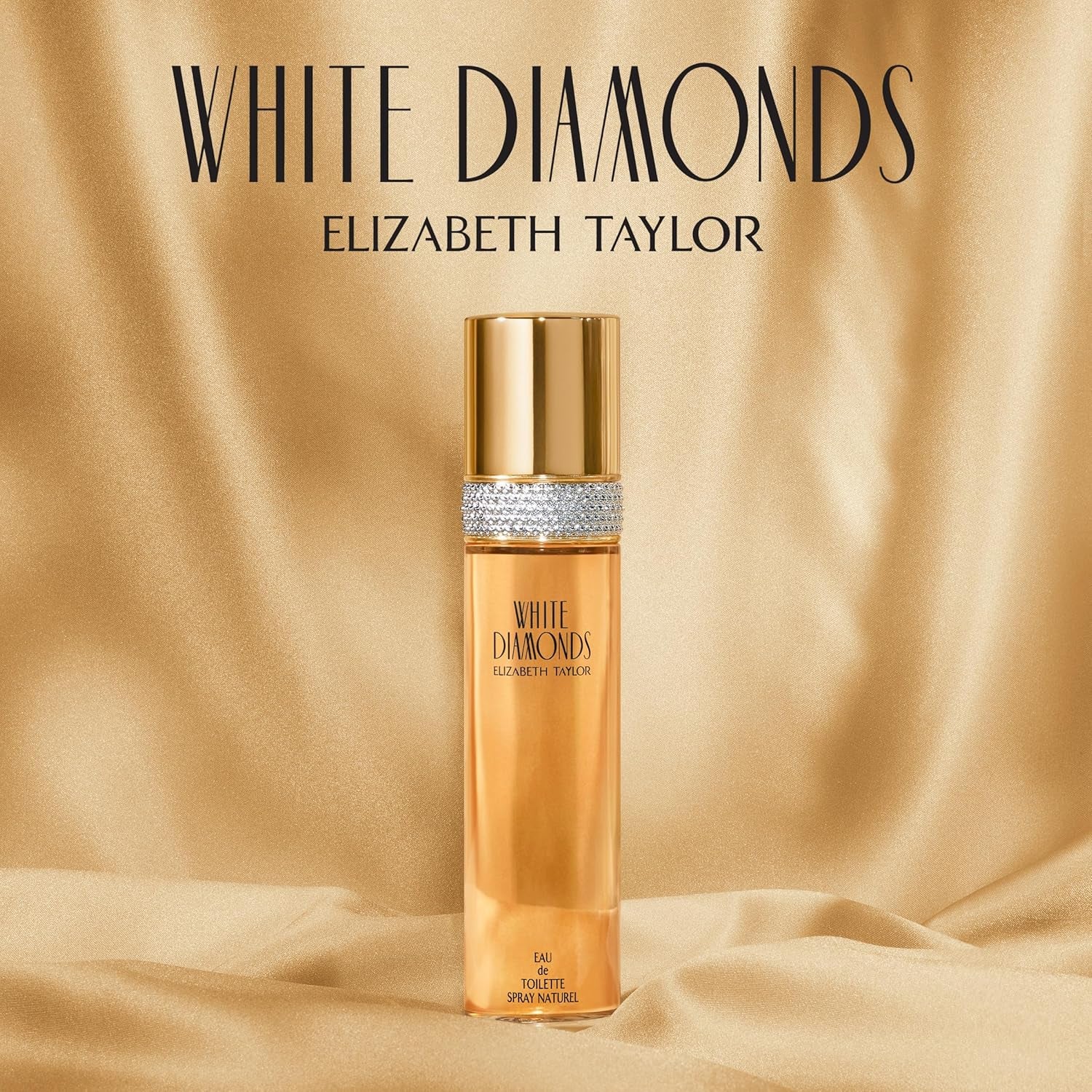 Experience the Timeless Elegance of Elizabeth Taylor's White Diamonds Eau de Toilette - Long-Lasting Floral Fragrance for Women, 3.3 Fl Oz